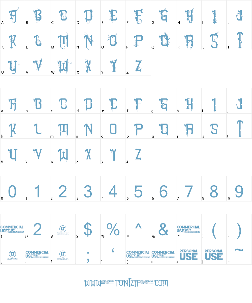Sharp Heart Font Character